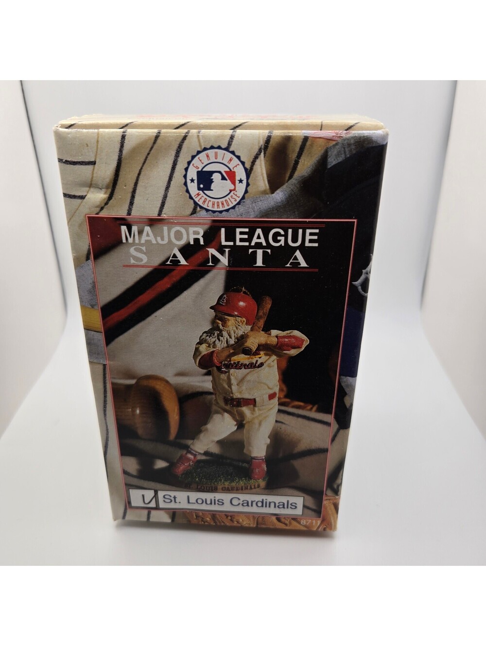 Vintage 1994 Flambro Major League Santa St Louis Cardinals MLB Ornament Boxed